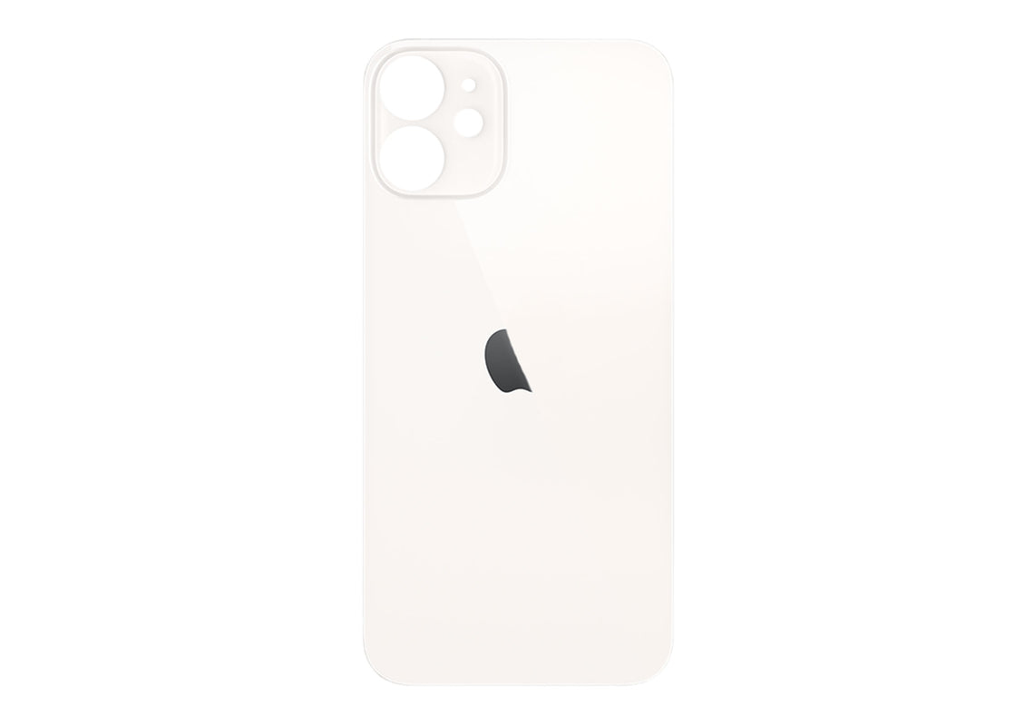 Back Glass For iPhone 12 Mini (White)